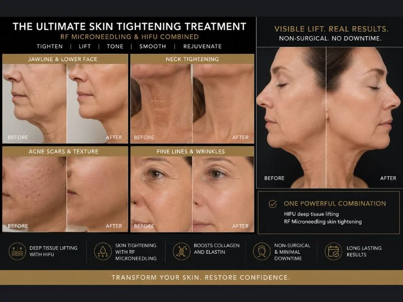Results of combined treatment for the ultimate skin tightening treatment Enfield